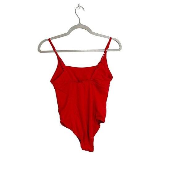 Andie Swim Havana One Piece Swimsuit Cherry Red Size XS Tall Square Neck - Picture 4 of 6
